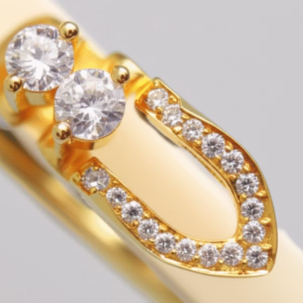 Drilled Prong Set Stones C side end piece