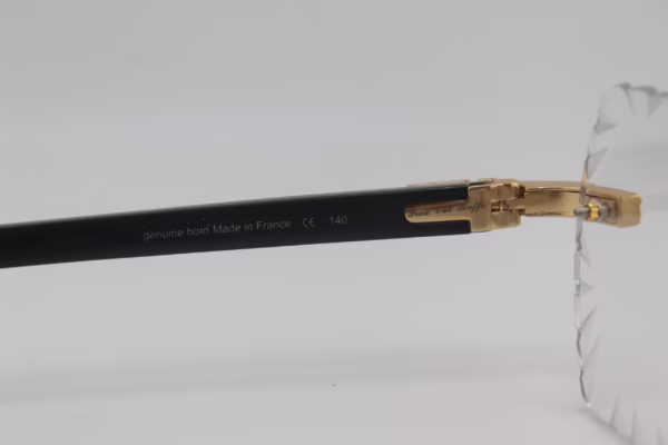 remium handcrafted buffalo horn sunglasses with white genuine horn temples and 60mm transitional diamond cut lenses that adapt from clear to tinted - luxury functional face jewelry made in Michigan