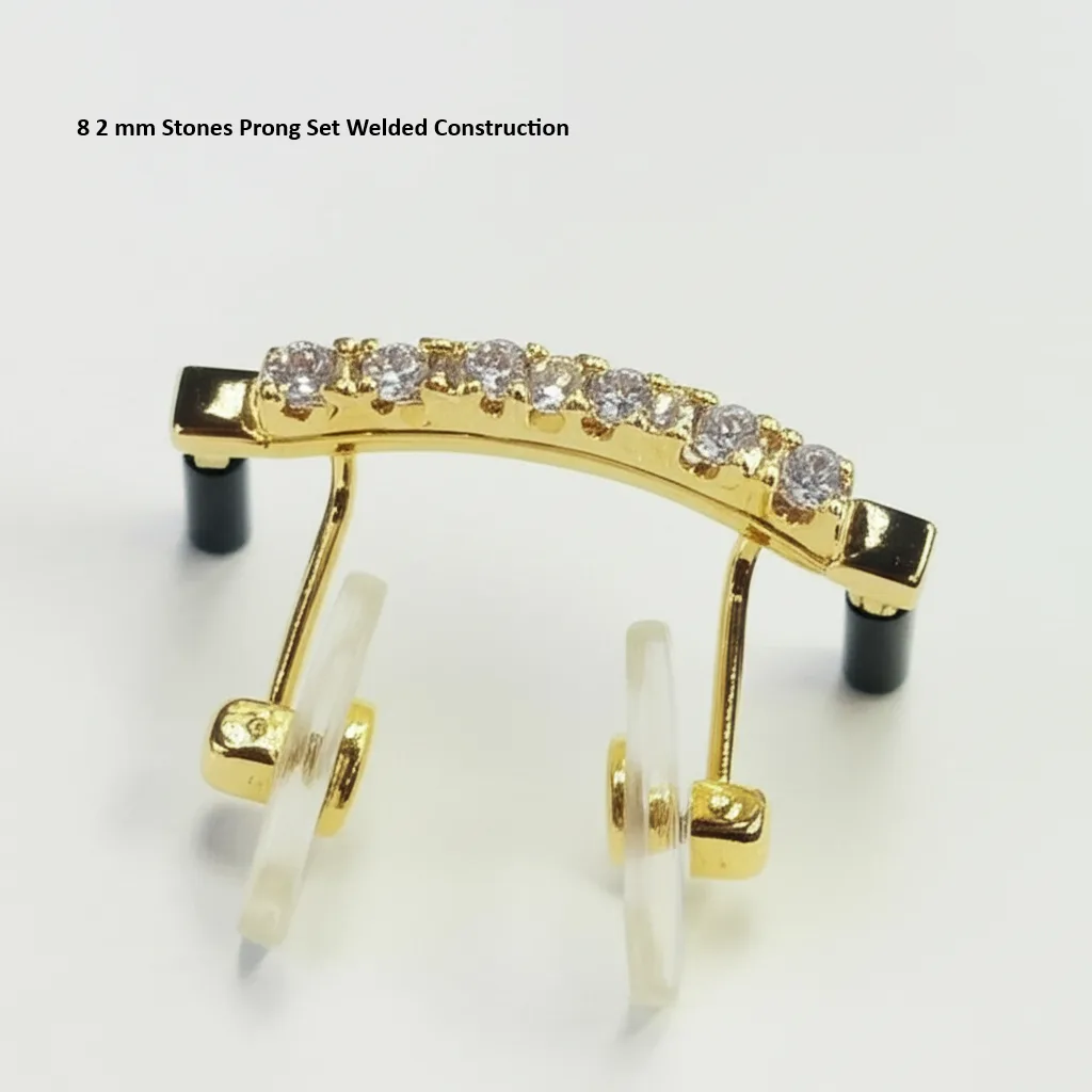 Medium Iced Nose Bridge – Pavé Diamond Upgrade for Luxury Eyewear